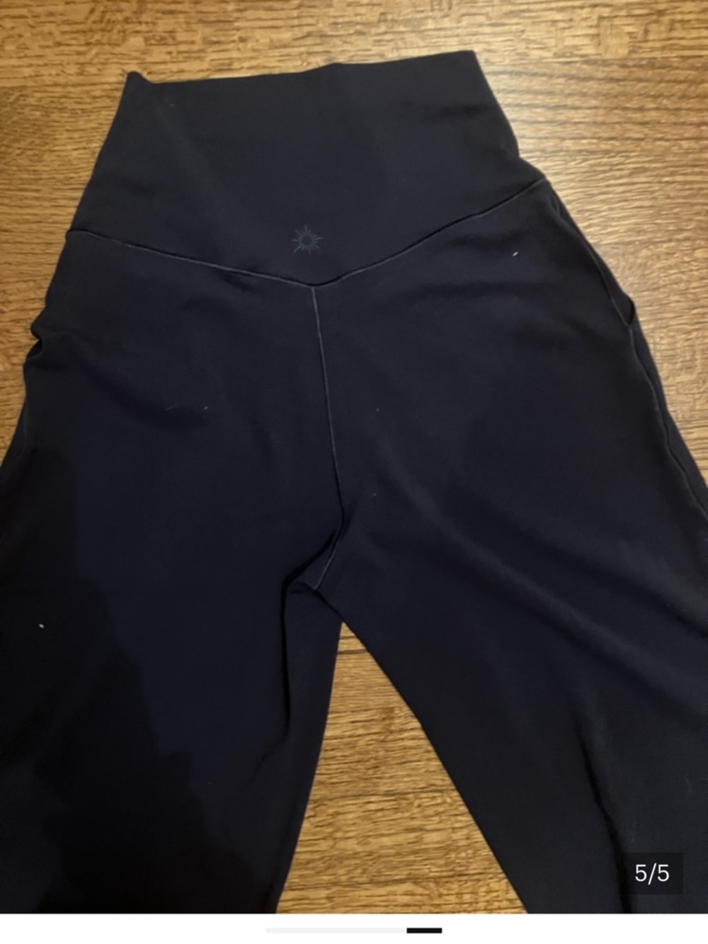 aerie Navy Wide-Leg High-Rise Pants offline leggings - Picture 4 of 4